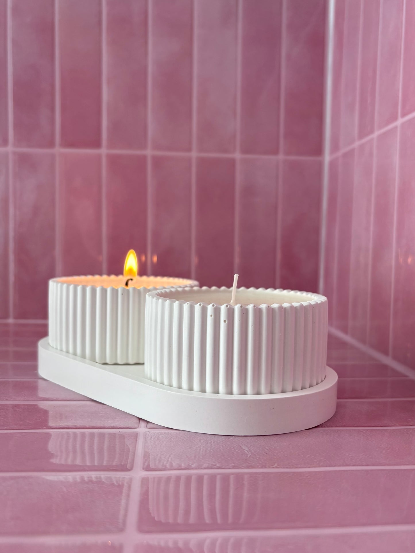 The Smooth Stone Candle Tray