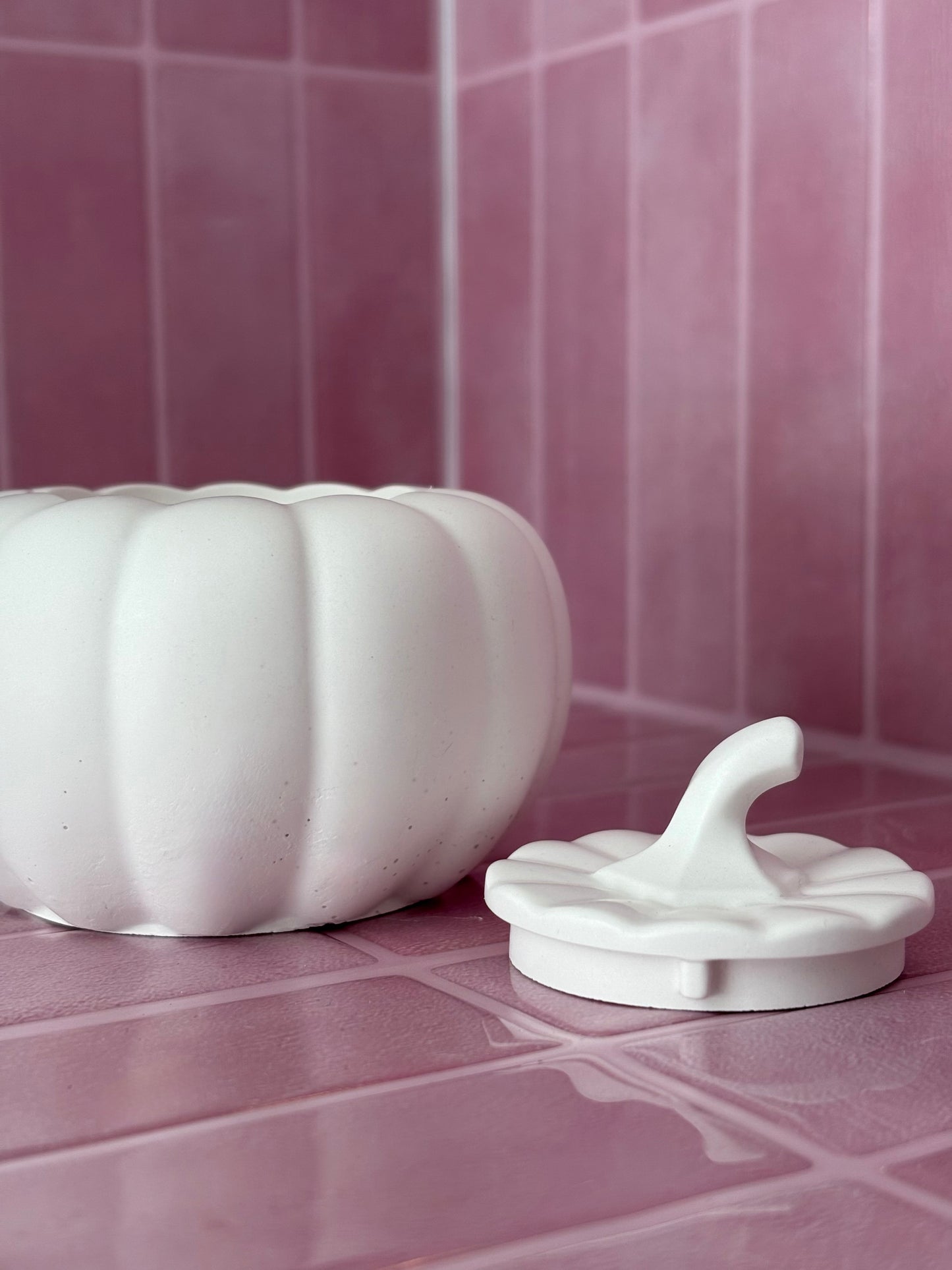 The Stone Pumpkin Candle Holder
