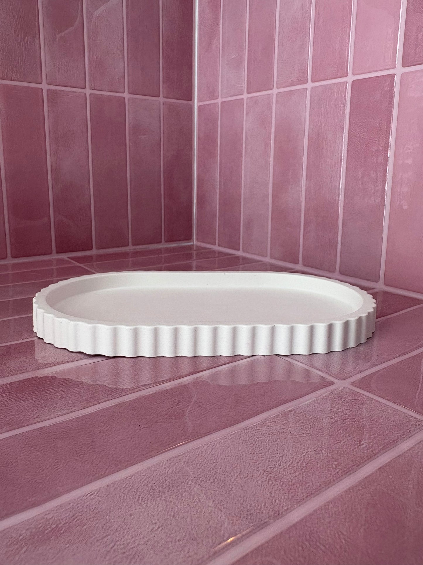 The Curved Stone Candle Tray
