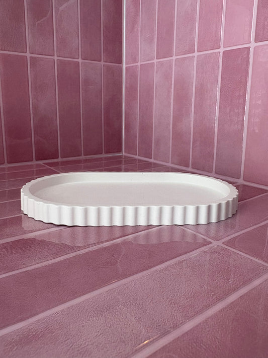 The Curved Stone Candle Tray